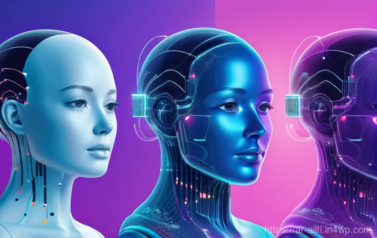 감정 인식 AI의 발전과 전망 - Image Prompt 1: AI Decoding Human Emotions**