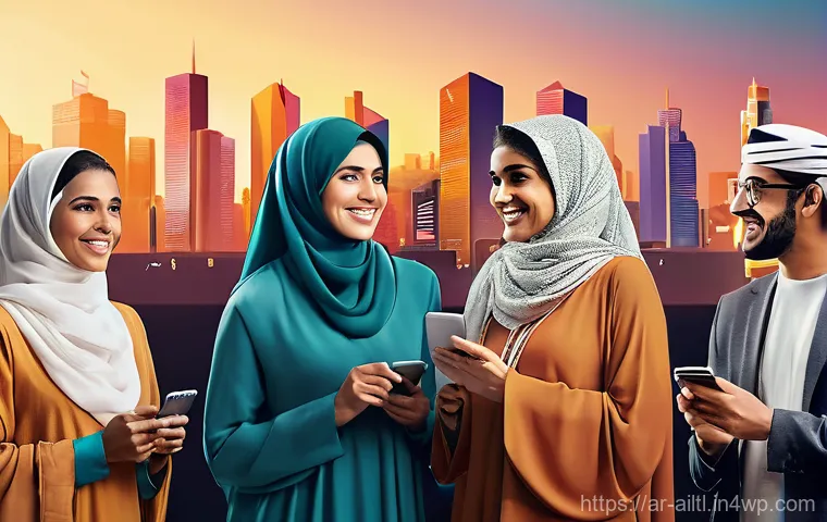 감정 인식 AI와 소셜 미디어 분석 - A young Arab adult (15+ years old), dressed in modern, modest attire, is shown in a contemplative mo...
